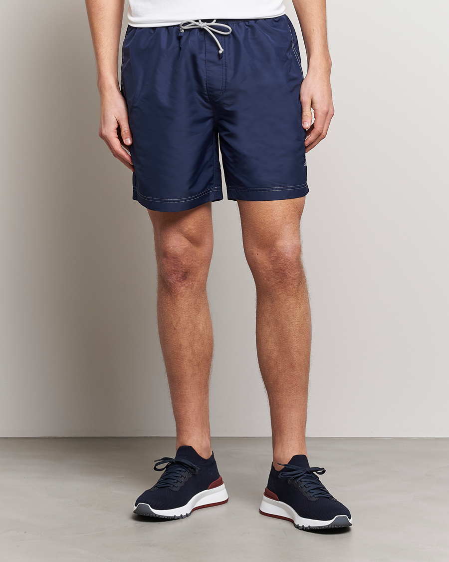 Herr | Badbyxor | Brunello Cucinelli | Nylon Swim Trunks Navy
