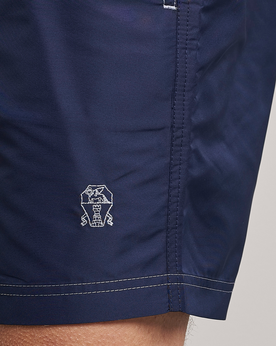 Herr | Badbyxor | Brunello Cucinelli | Nylon Swim Trunks Navy