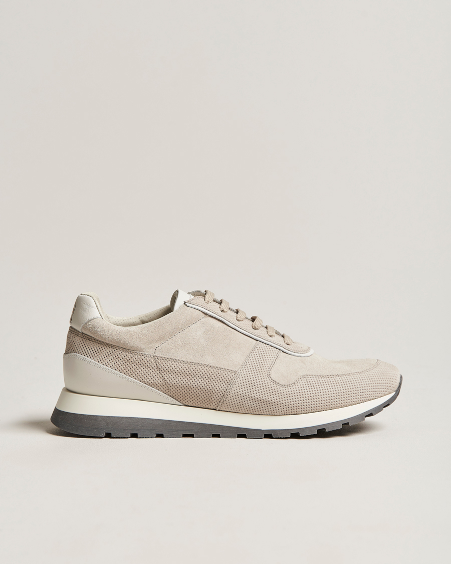 Herr | Brunello Cucinelli Perforated Running Sneakers Sand | Brunello Cucinelli | Perforated Running Sneakers Sand