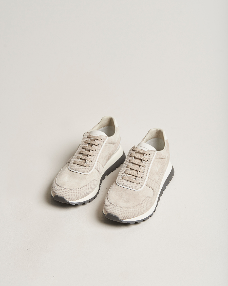Herr | Brunello Cucinelli Perforated Running Sneakers Sand | Brunello Cucinelli | Perforated Running Sneakers Sand