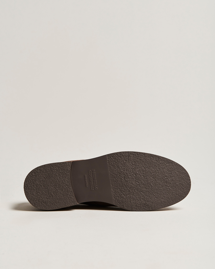 Herr | Brunello Cucinelli Plain Toe Derby Dark Brown Suede | Brunello Cucinelli | Plain Toe Derby Dark Brown Suede