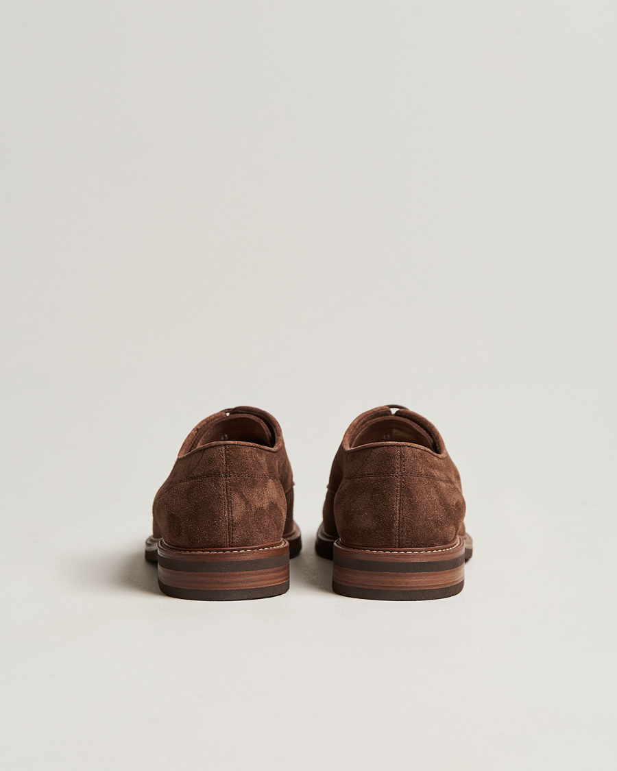 Herr | Brunello Cucinelli Plain Toe Derby Dark Brown Suede | Brunello Cucinelli | Plain Toe Derby Dark Brown Suede