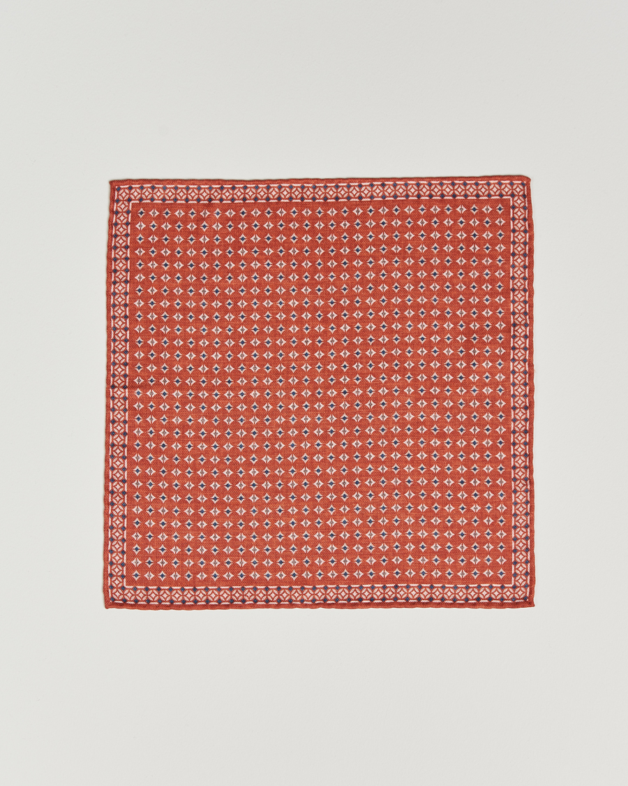 Herr | Brunello Cucinelli Silk Pocket Square Orange | Brunello Cucinelli | Silk Pocket Square Orange