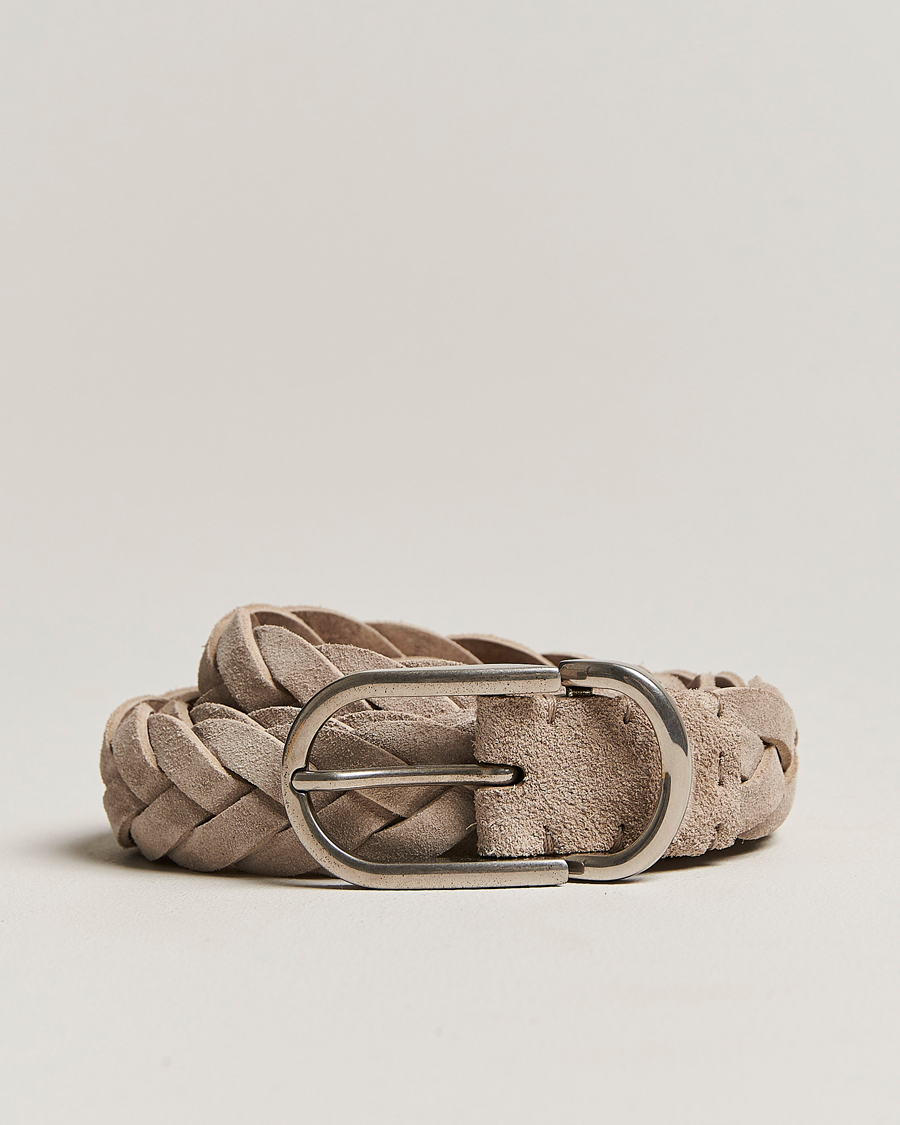 Herr | Brunello Cucinelli Braided Suede Belt Desert Suede | Brunello Cucinelli | Braided Suede Belt Desert Suede