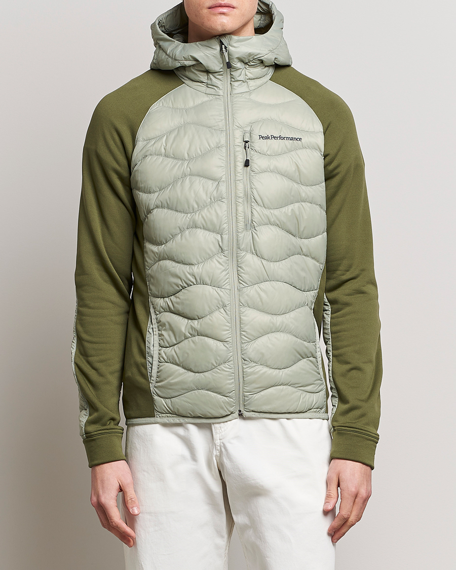 Herr | Jackor | Peak Performance | Helium Hooded Hybrid Limit Green