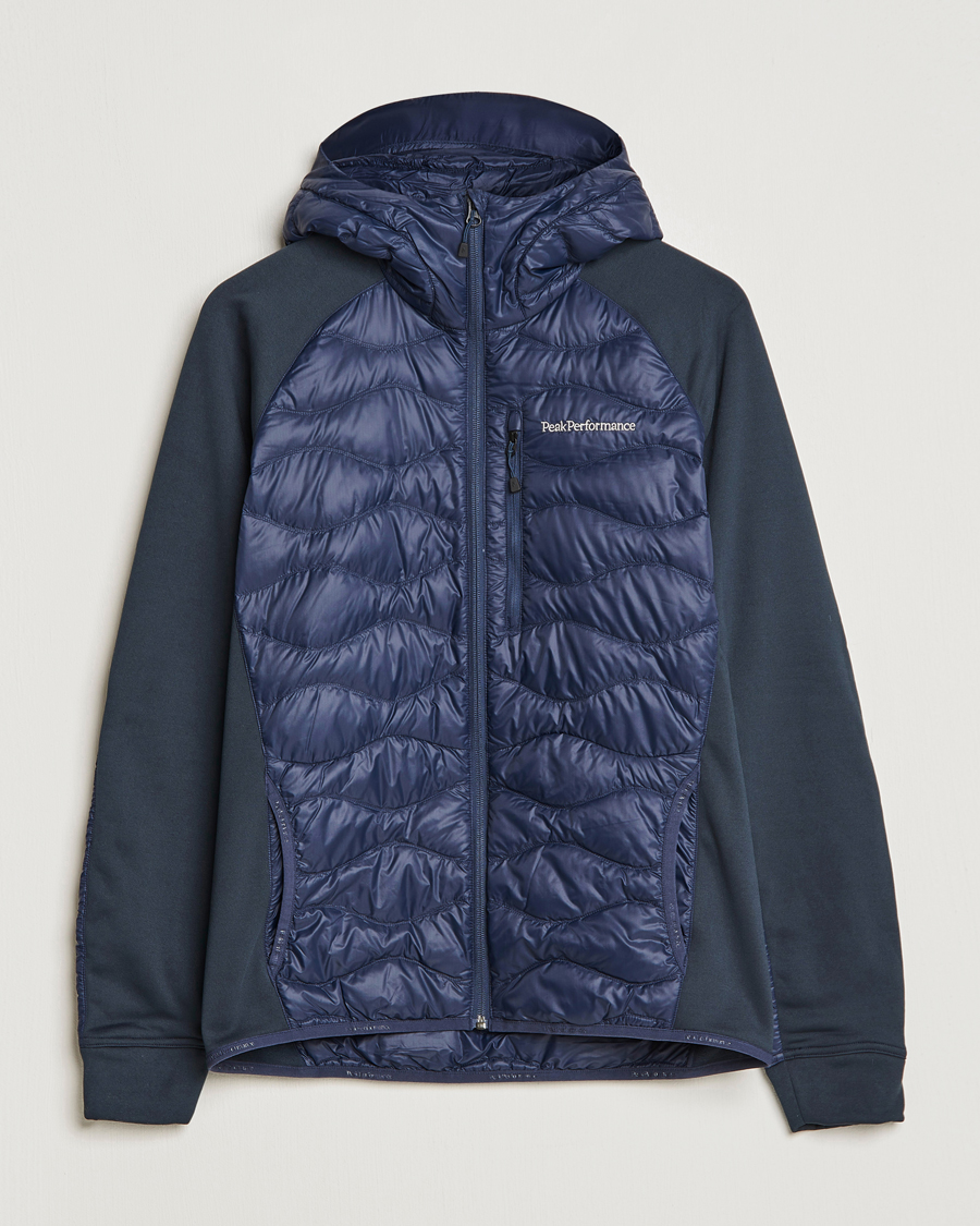 Herr | Jackor | Peak Performance | Helium Hooded Hybrid Blue Shadow