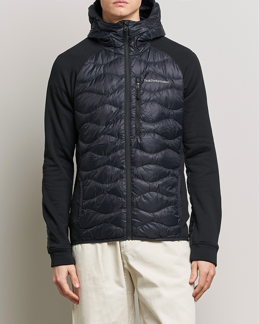 Herr | Jackor | Peak Performance | Helium Hooded Hybrid Black