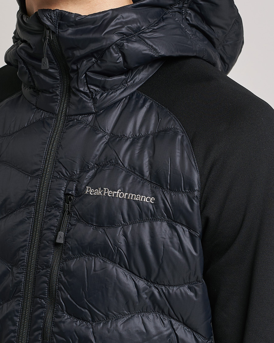 Herr | Jackor | Peak Performance | Helium Hooded Hybrid Black