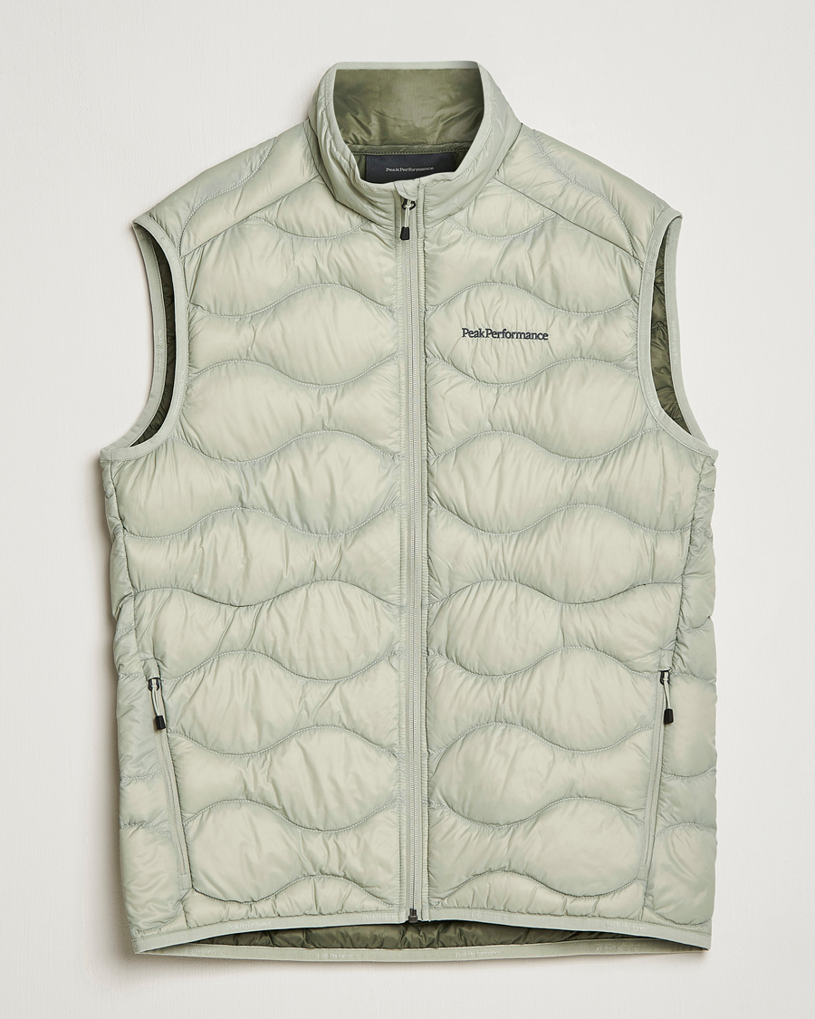 Herr | Jackor | Peak Performance | Helium Down Vest Limit Green