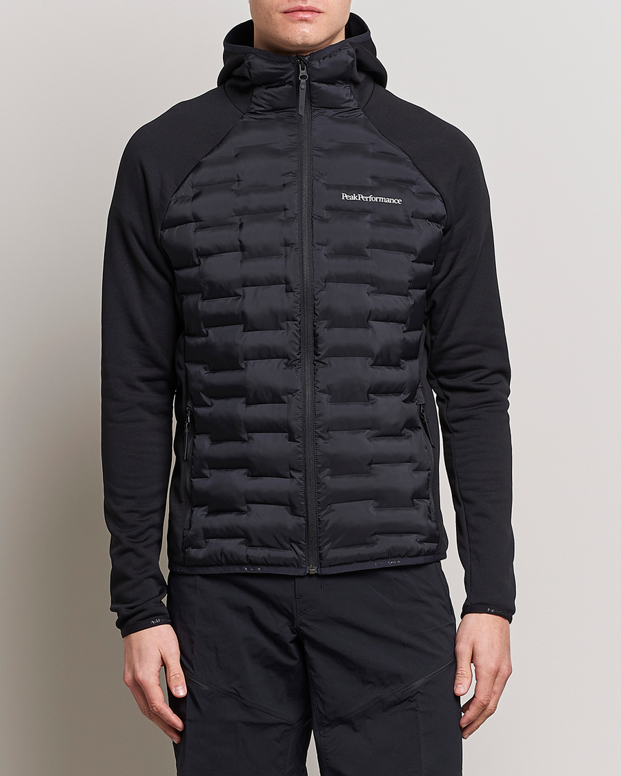 Herr | Hybridjackor | Peak Performance | Argon Hybrid Hooded Jacket Black