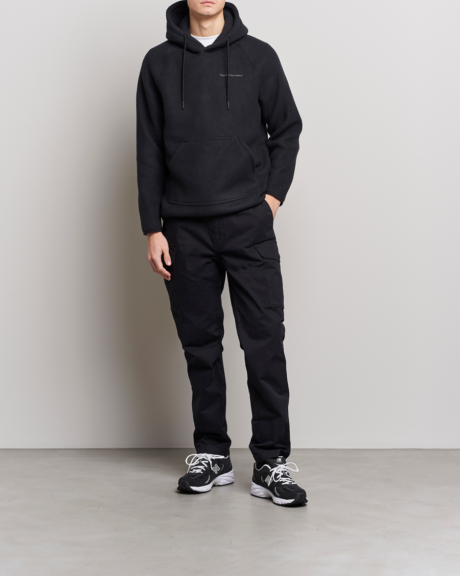 Herr | Tröjor | Peak Performance | Fleece Hood Black