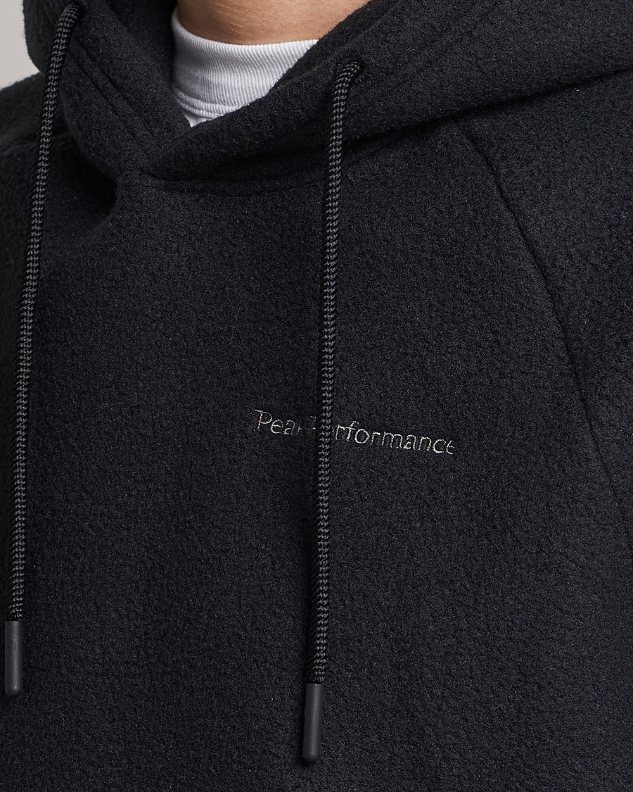 Herr | Tröjor | Peak Performance | Fleece Hood Black