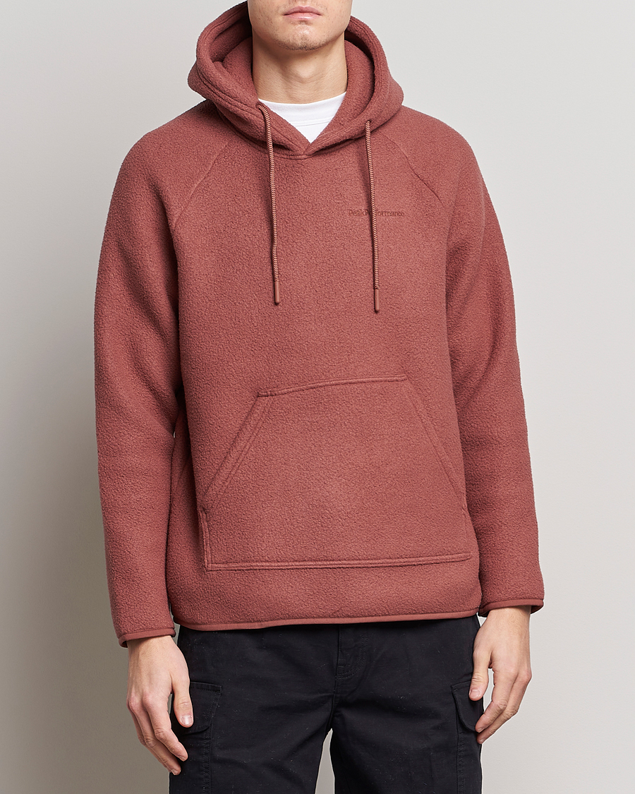 Herr | Fleecetröjor | Peak Performance | Fleece Hood Classic Clay