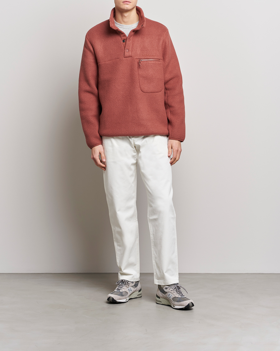 Herr | Tröjor | Peak Performance | Fleece Snap Sweater Classic Clay