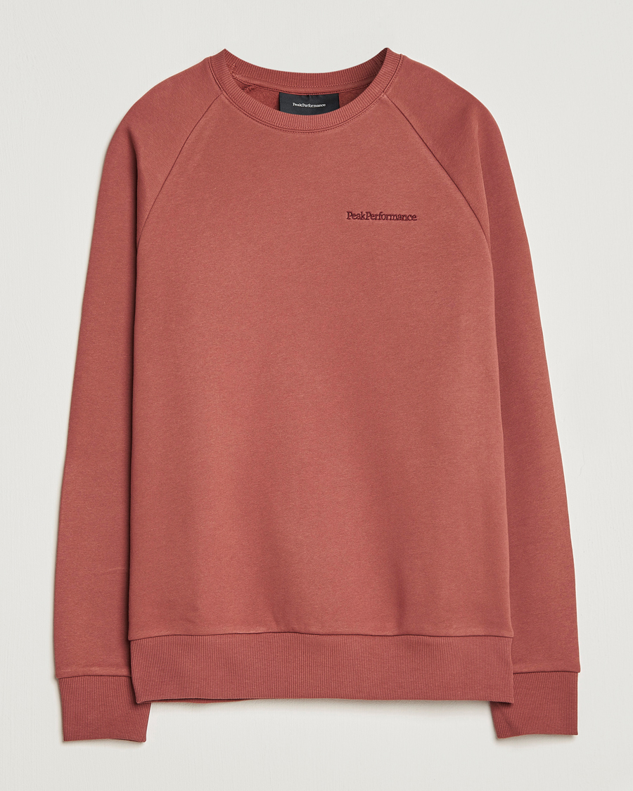 Herr | Tröjor | Peak Performance | Original Small Logo Crew Neck Sweatshirt Classic Clay