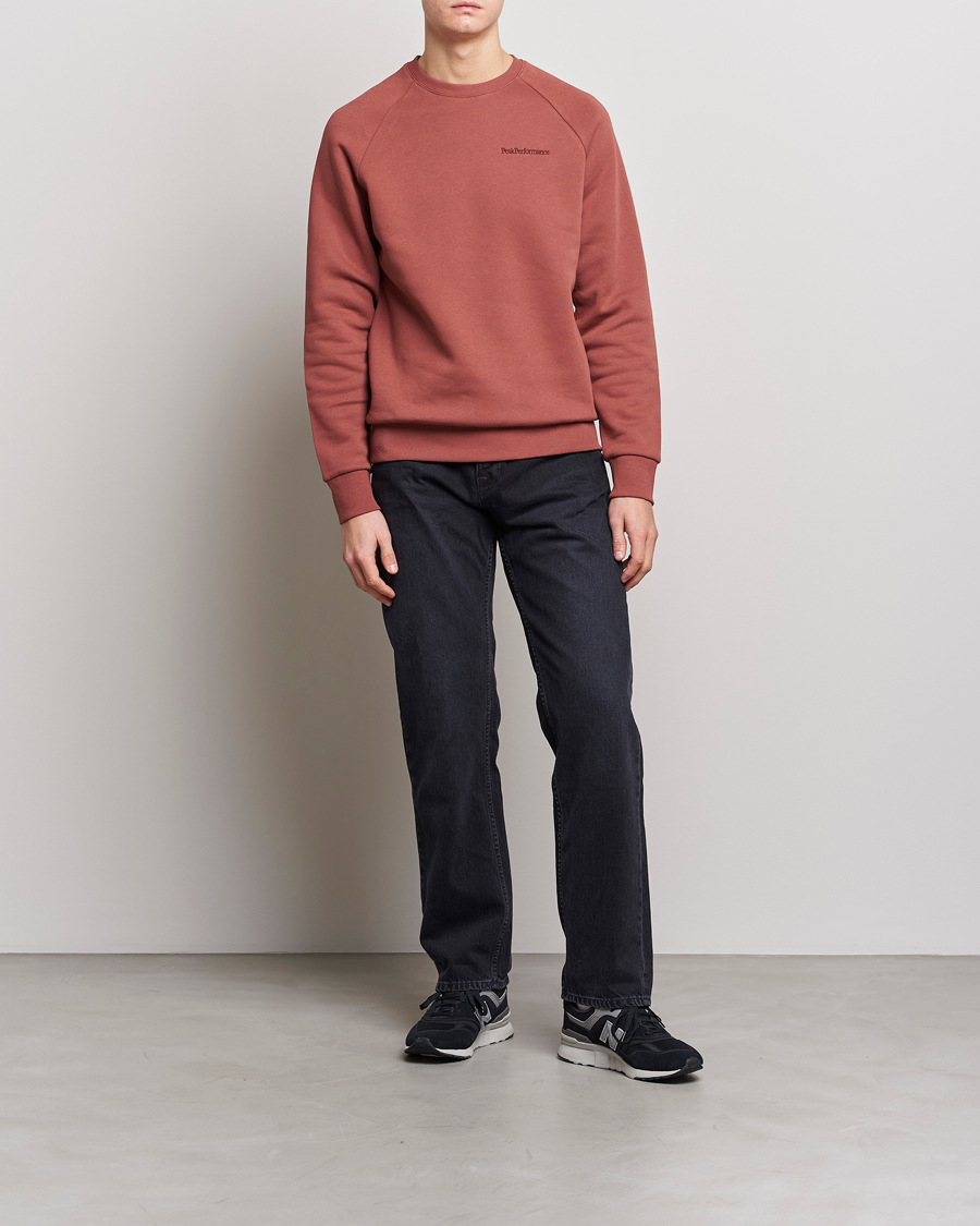 Herr | Tröjor | Peak Performance | Original Small Logo Crew Neck Sweatshirt Classic Clay