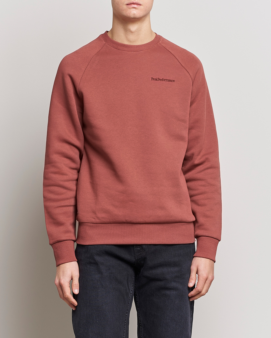 Herr | Tröjor | Peak Performance | Original Small Logo Crew Neck Sweatshirt Classic Clay