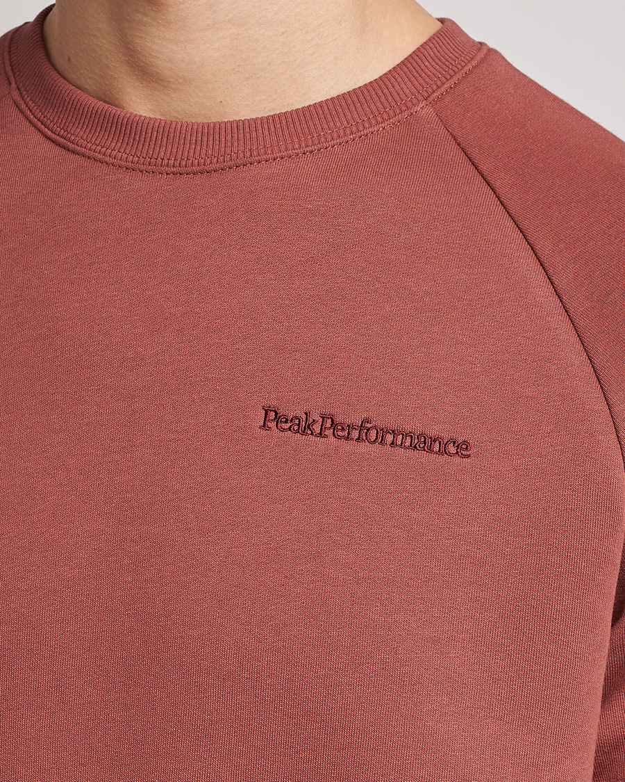 Herr | Tröjor | Peak Performance | Original Small Logo Crew Neck Sweatshirt Classic Clay