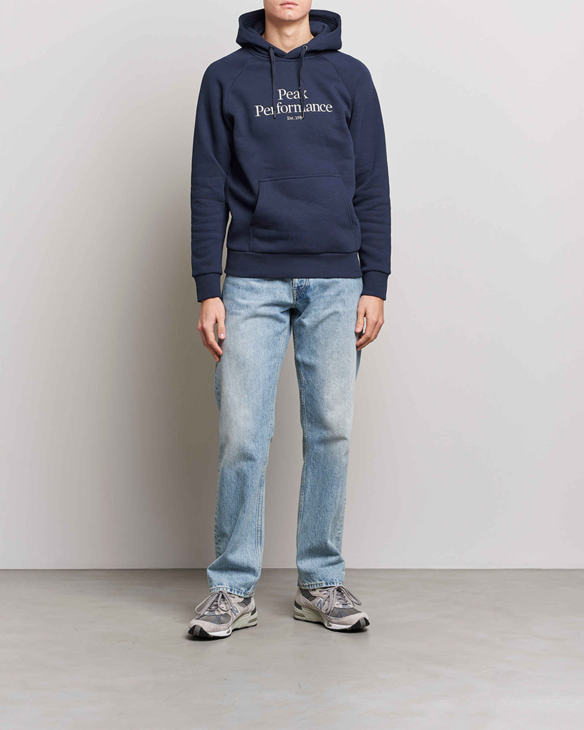 Herr | Tröjor | Peak Performance | Original Logo Hoodie Blue Shadow