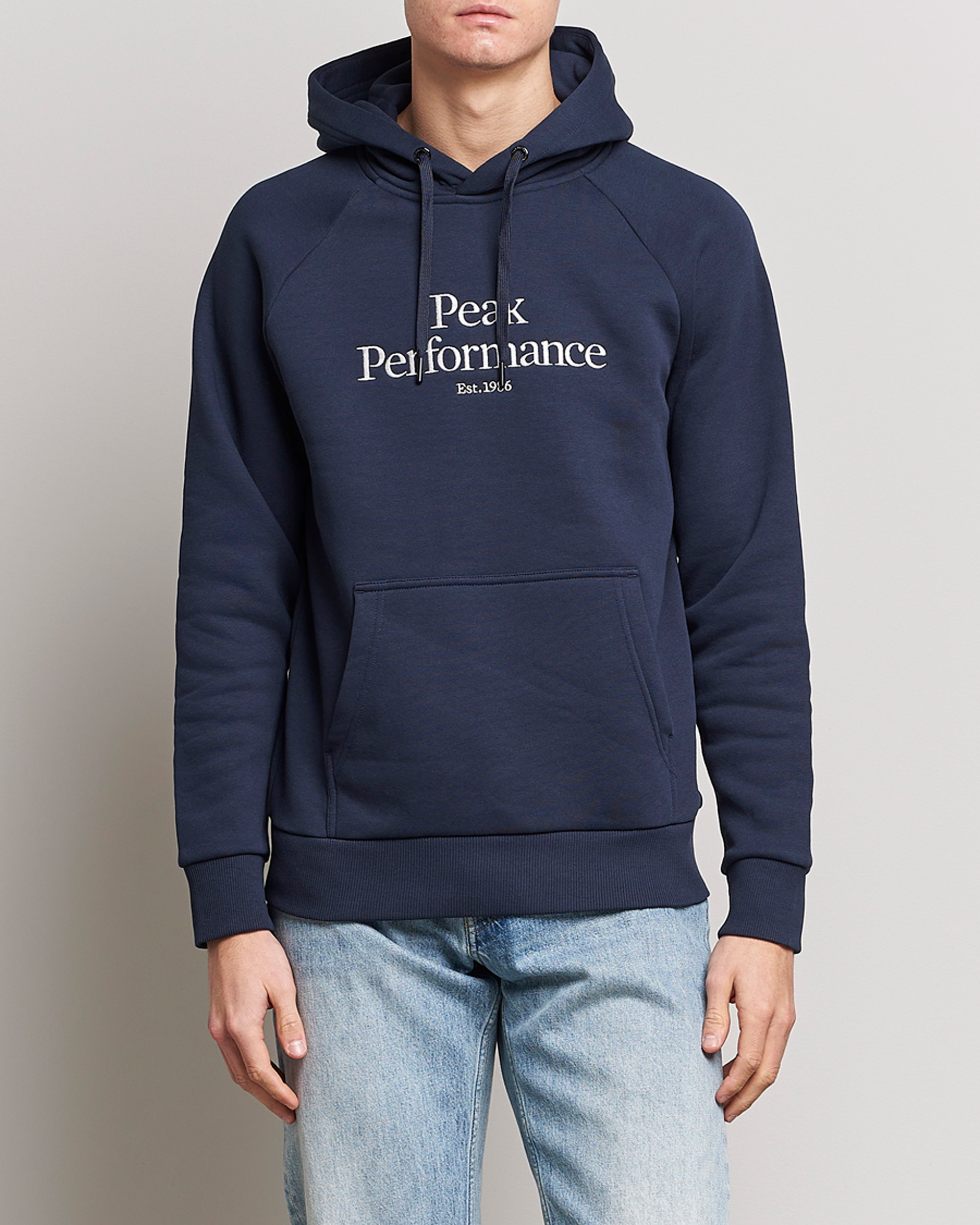 Herr | Tröjor | Peak Performance | Original Logo Hoodie Blue Shadow