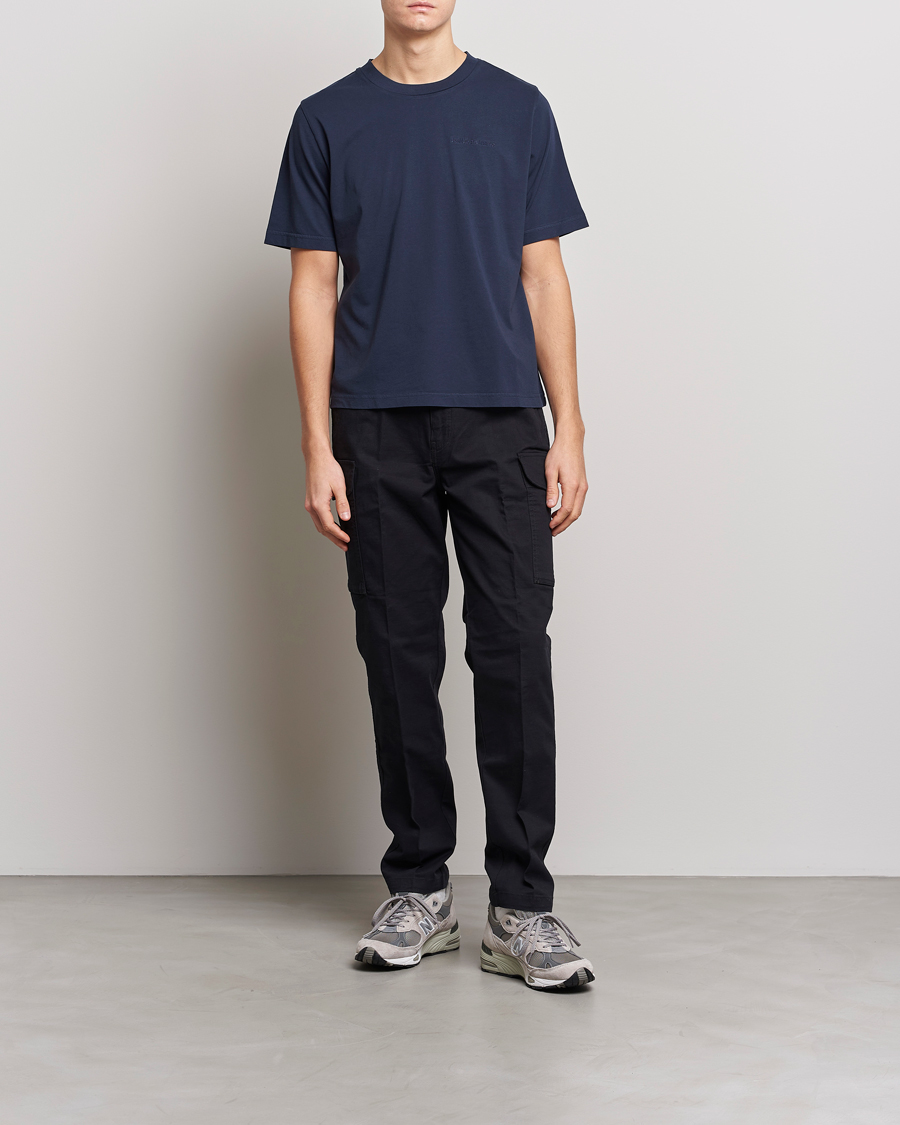 Herr | T-Shirts | Peak Performance | Original Logo Crew Neck T-Shirt Blue Shadow