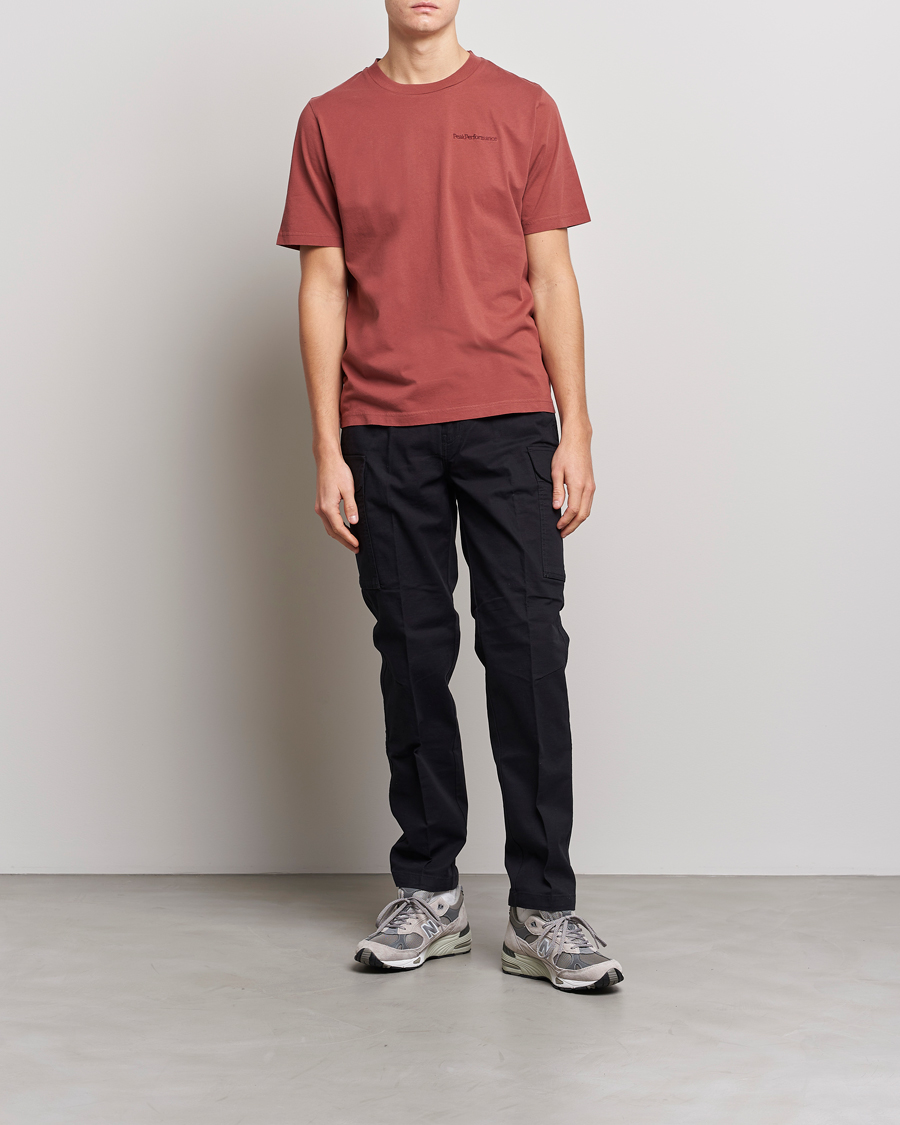 Herr | T-Shirts | Peak Performance | Original Small Logo Tee Classic Clay
