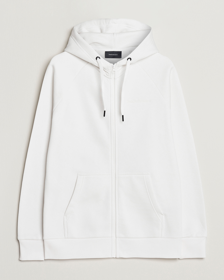 Herr | Tröjor | Peak Performance | Original Small Logo Full Zip Off White