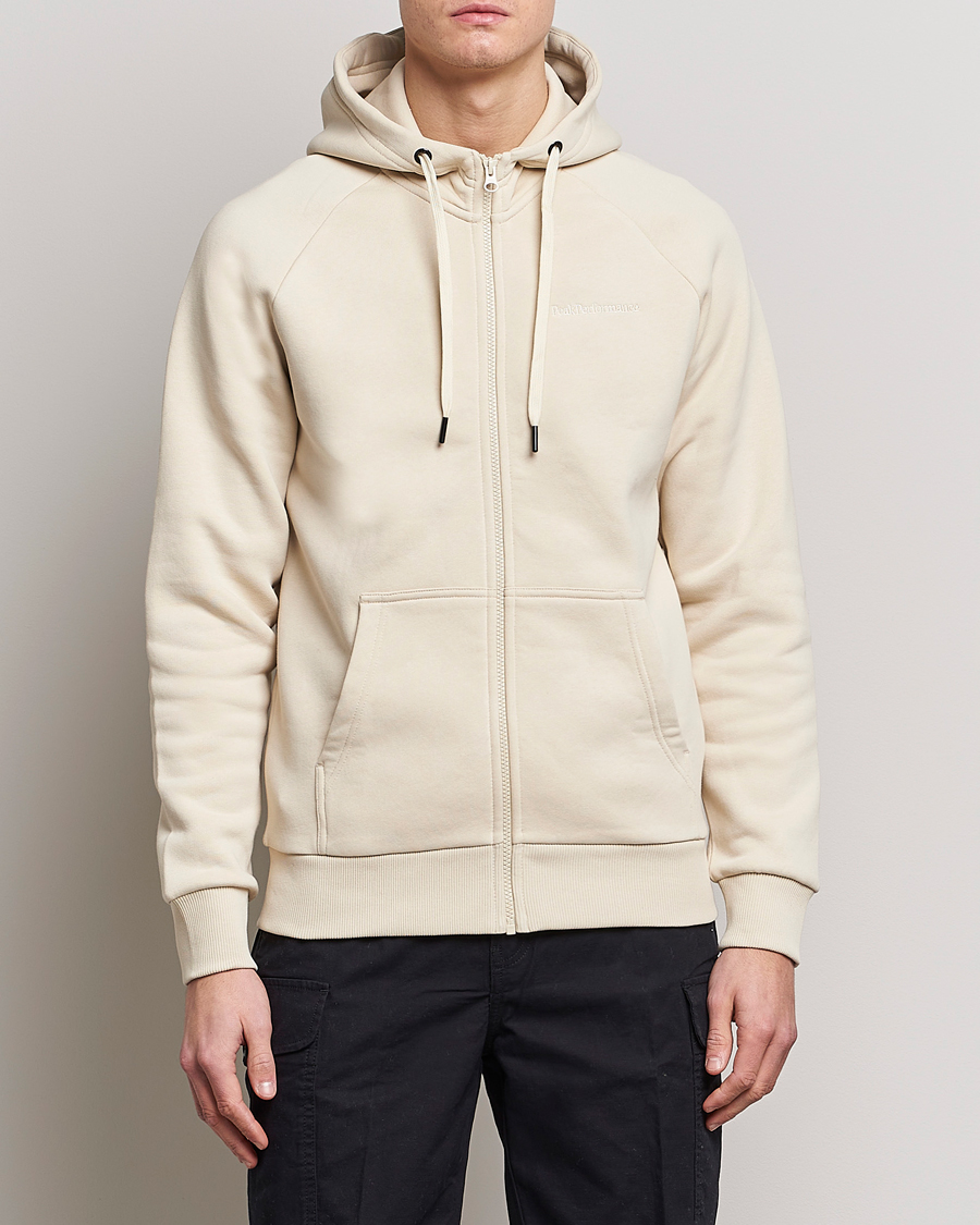 Herr | Tröjor | Peak Performance | Original Small Logo Full Zip Sand Fog