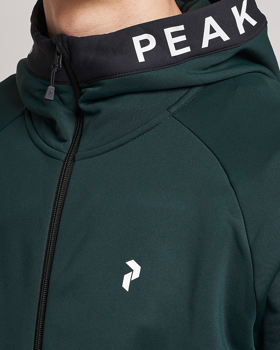 Herr | Tröjor | Peak Performance | Rider Zip Hood Fleece Scarab Green/Black