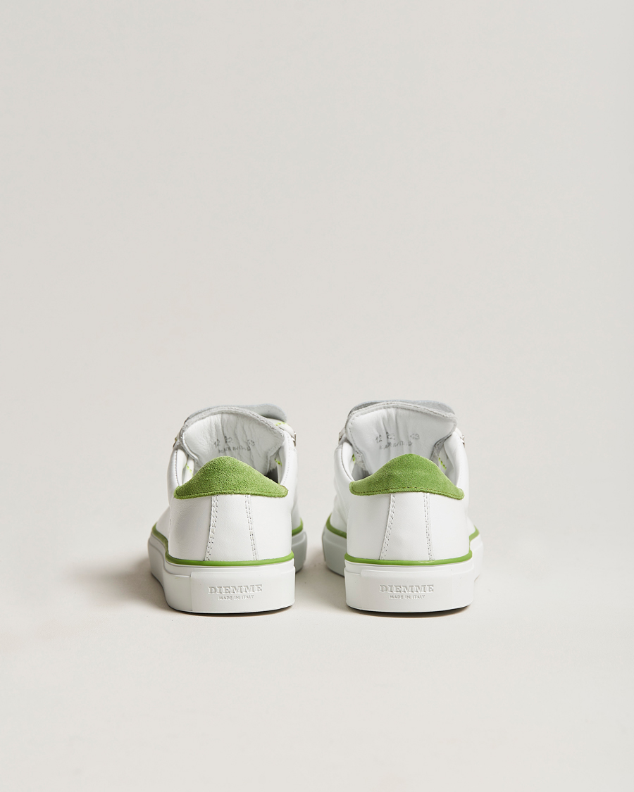 Herr | Diemme Marostica Low Sneaker White Nappa Lime | Diemme | Marostica Low Sneaker White Nappa Lime