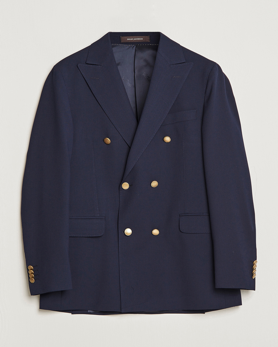 Herr | Kavajer | Oscar Jacobson | Farris Double Breasted Club Blazer Navy