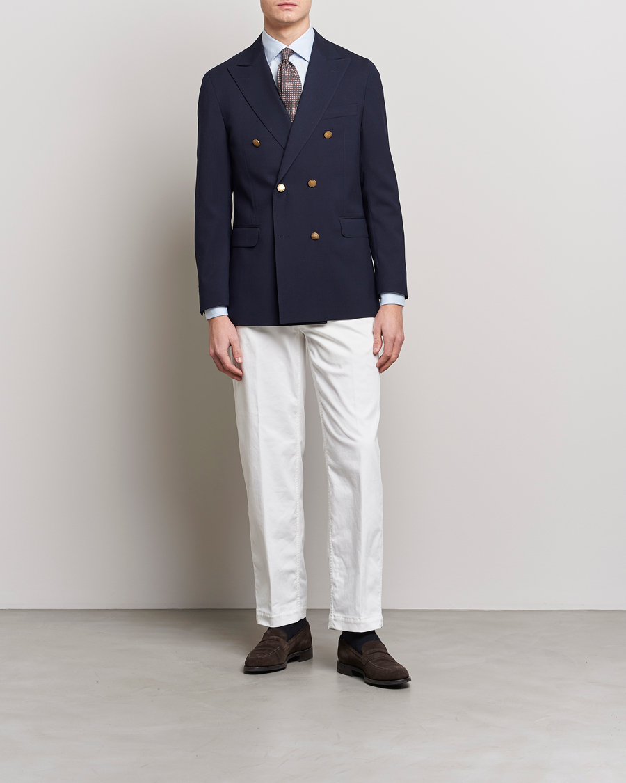 Herr | Kavajer | Oscar Jacobson | Farris Double Breasted Club Blazer Navy