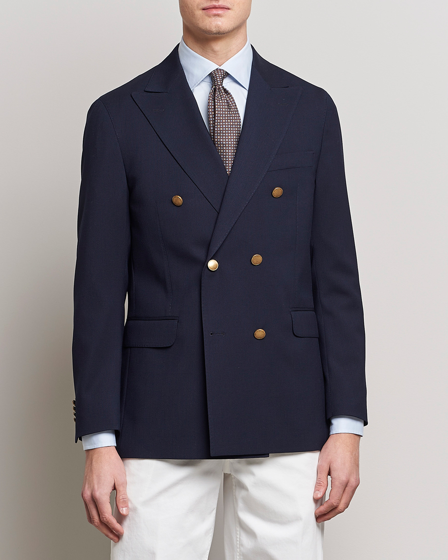 Herr | Kavajer | Oscar Jacobson | Farris Double Breasted Club Blazer Navy