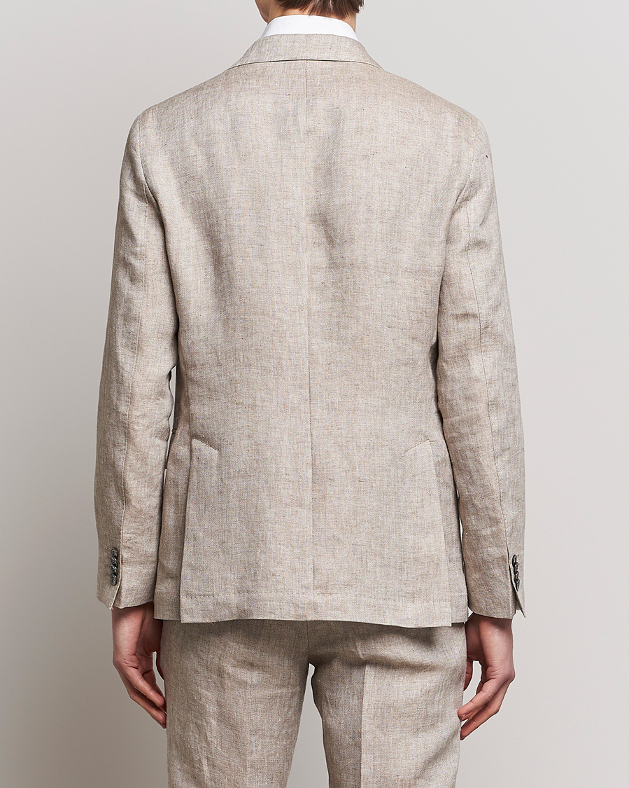 Herr | Kavajer | Oscar Jacobson | Ferry Soft Linen Blazer Beige