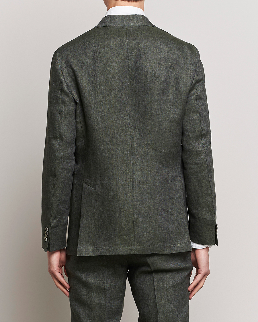 Herr | Kavajer | Oscar Jacobson | Ferry Soft Linen Blazer Green
