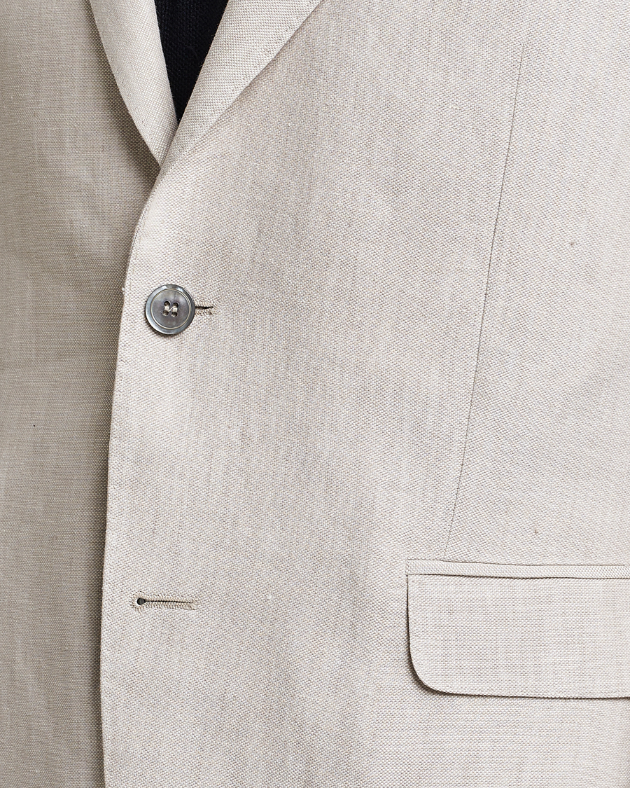 Herr | Kavajer | Oscar Jacobson | Ferry Soft Linen Blazer Off White