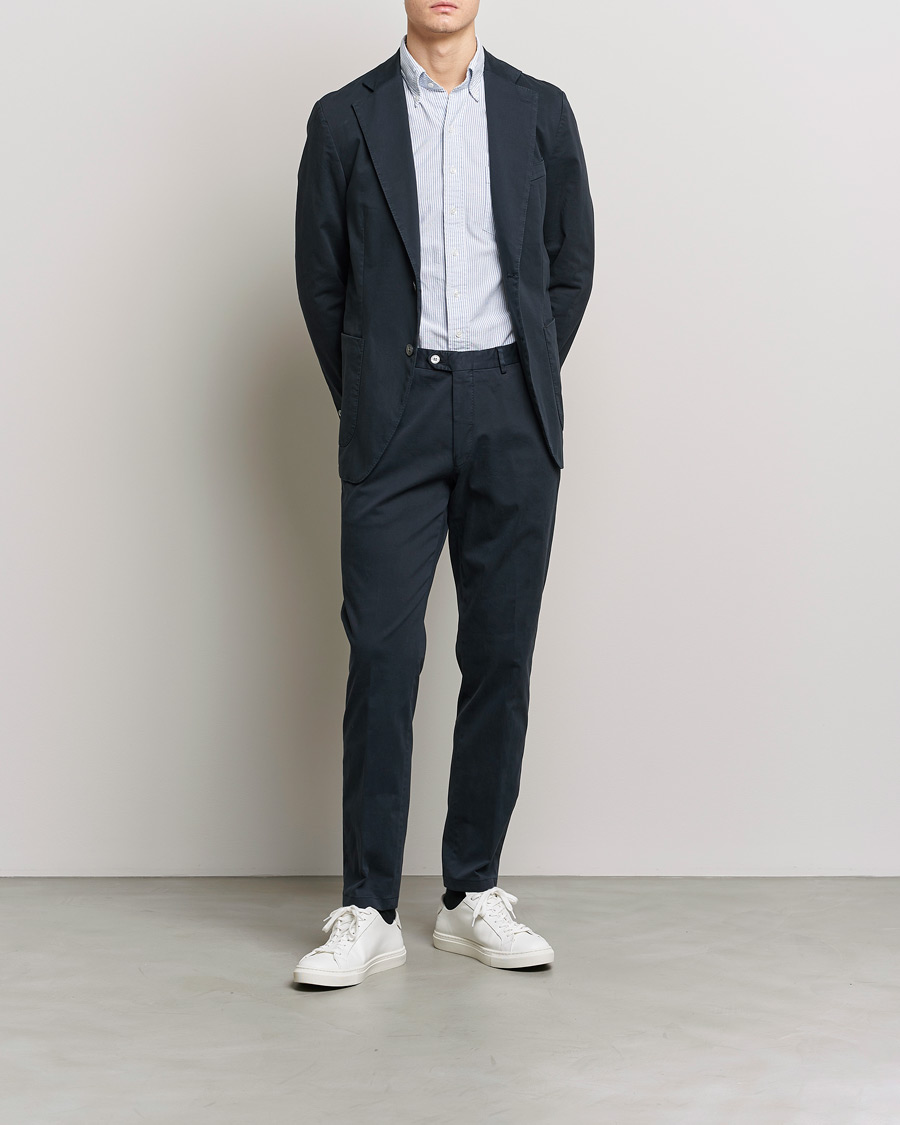 Herr | Kavajer | Oscar Jacobson | Egel Cotton Blazer Navy