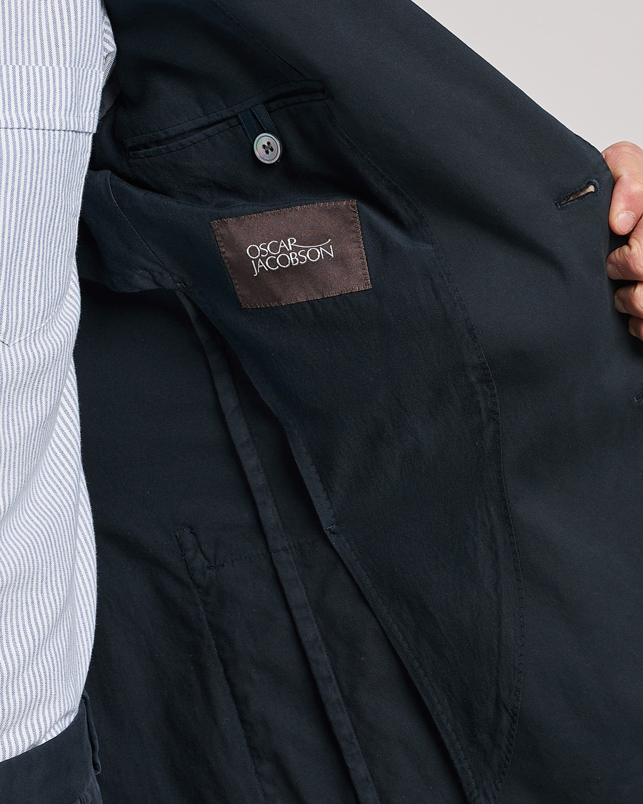 Herr | Kavajer | Oscar Jacobson | Egel Cotton Blazer Navy