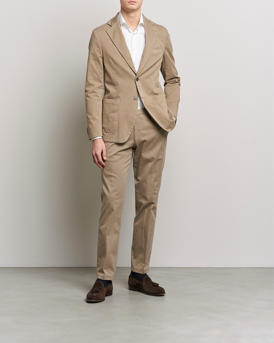 Herr | Kavajer | Oscar Jacobson | Egel Cotton Blazer Beige