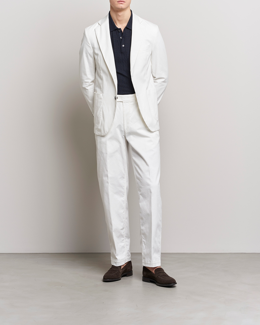 Herr | Kavajer | Oscar Jacobson | Egel Cotton Blazer White