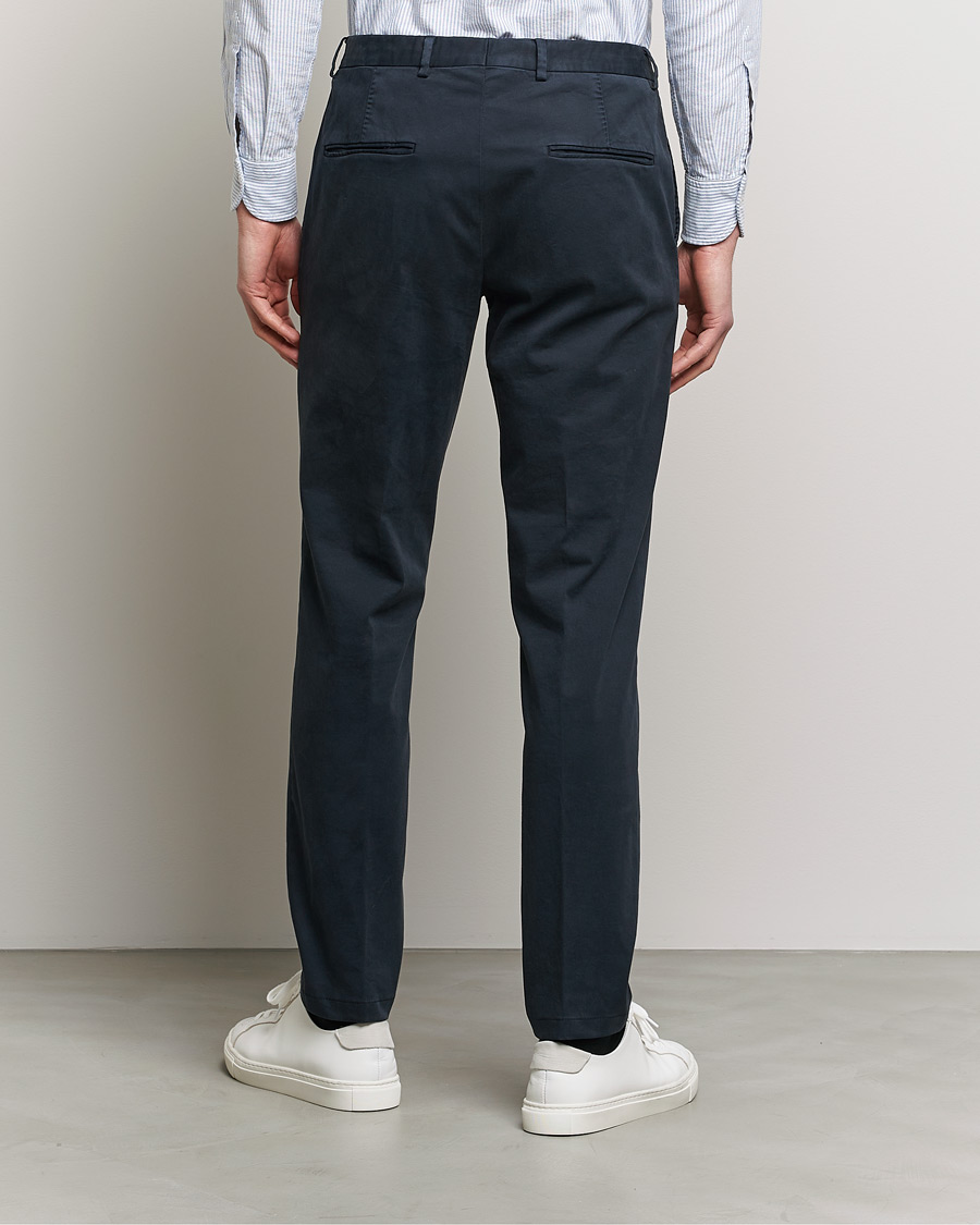 Herr | Byxor | Oscar Jacobson | Denz Casual Cotton Trousers Navy