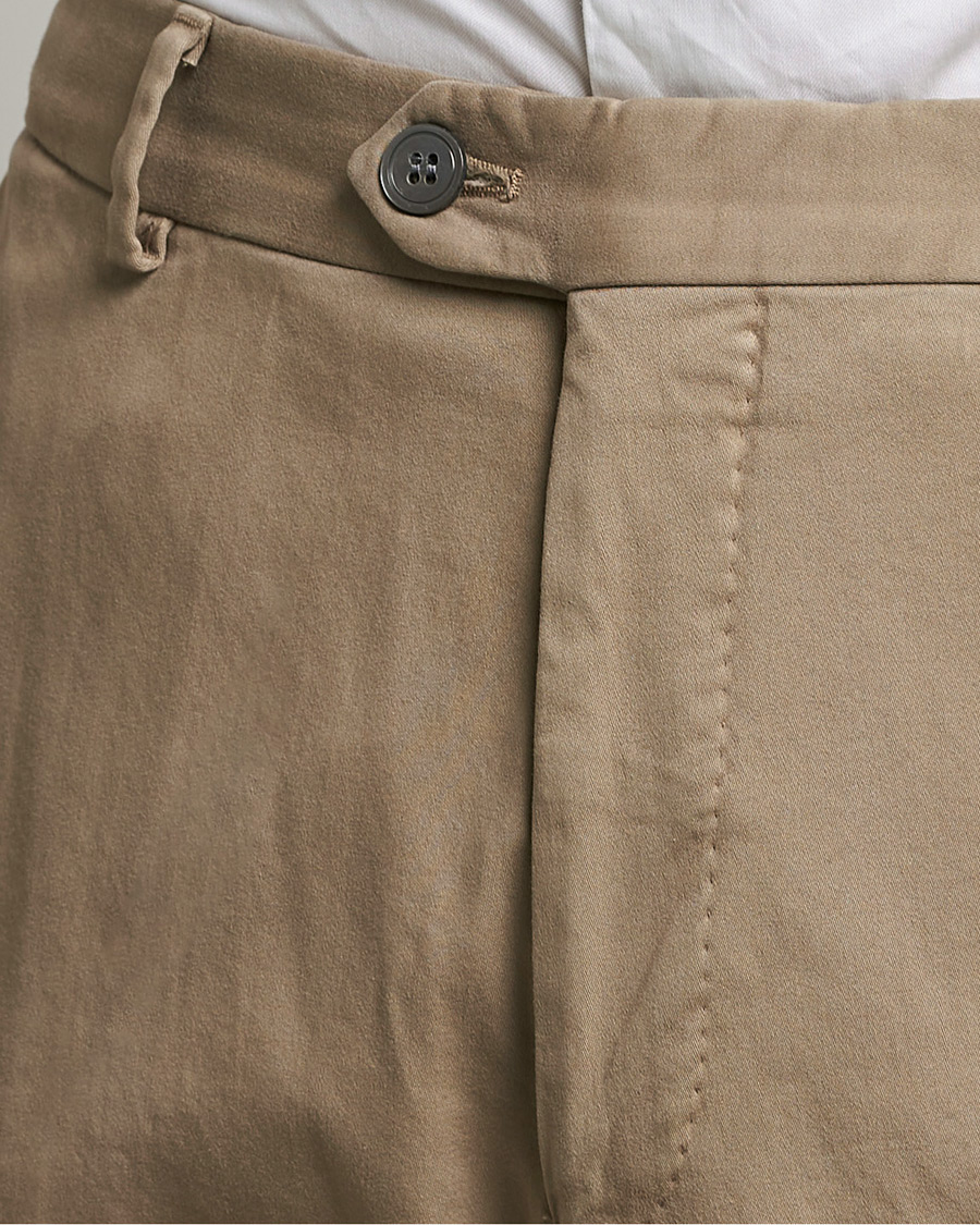 Herr | Byxor | Oscar Jacobson | Denz Casual Cotton Trousers Beige