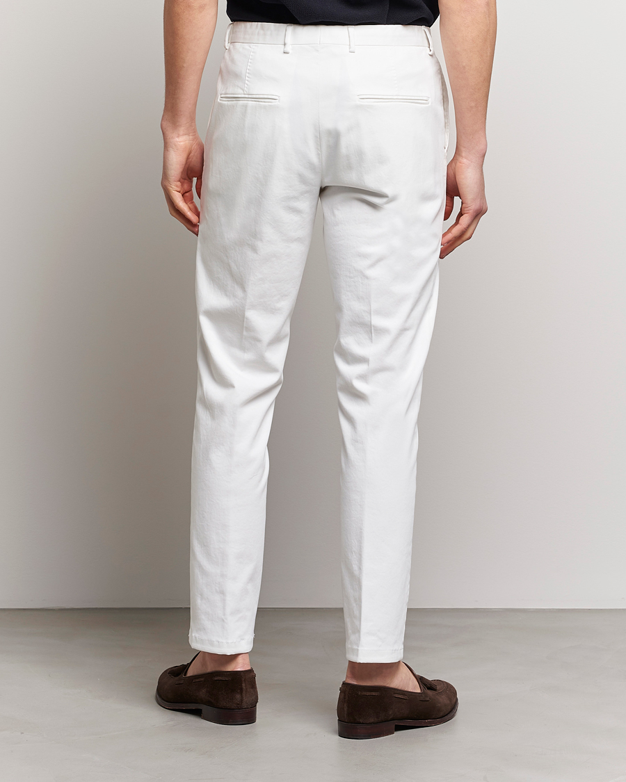 Herr | Byxor | Oscar Jacobson | Denz Casual Cotton Trousers White
