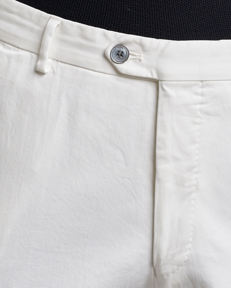 Herr | Byxor | Oscar Jacobson | Denz Casual Cotton Trousers White