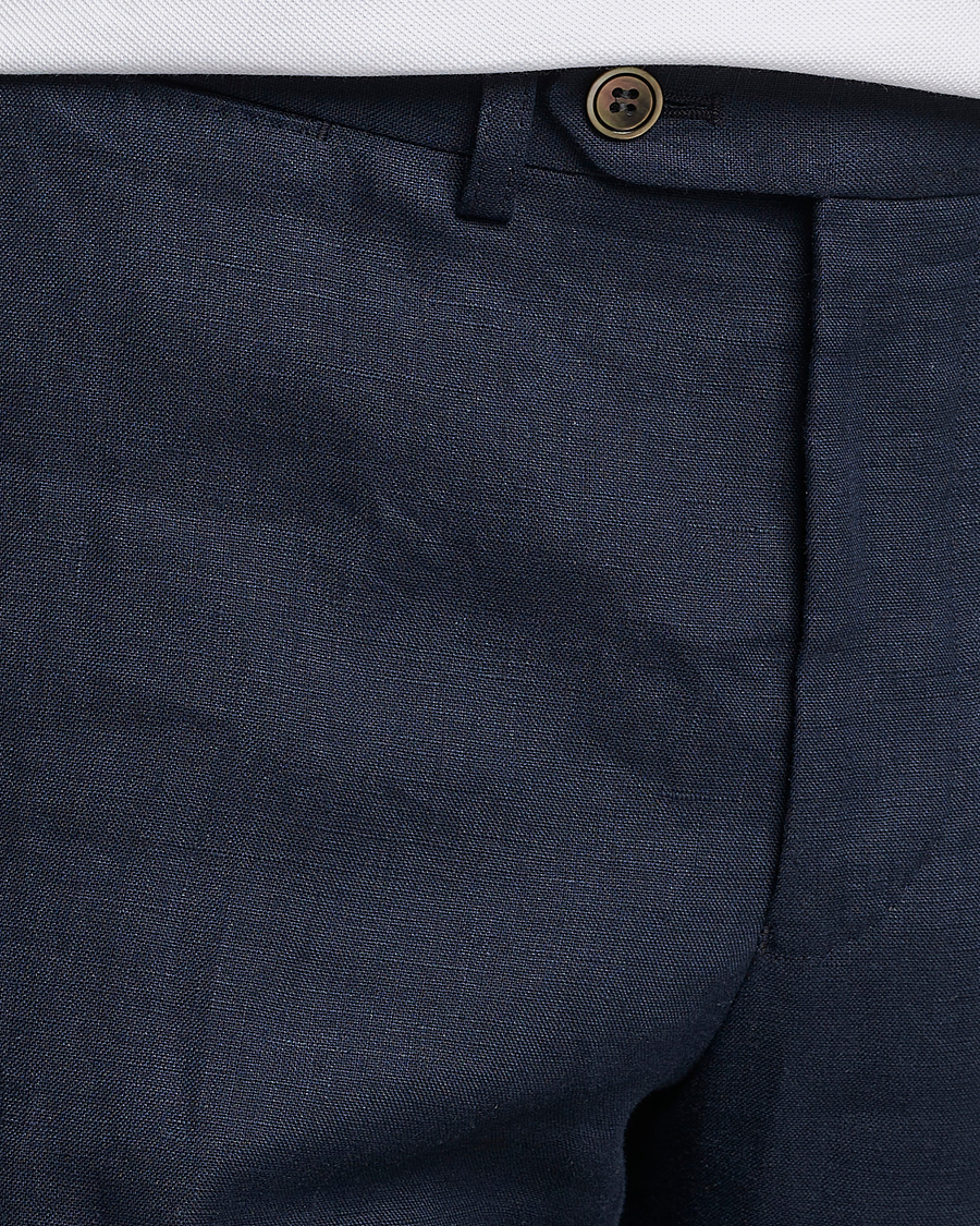 Herr | Shorts | Oscar Jacobson | Declan Linen Shorts Navy