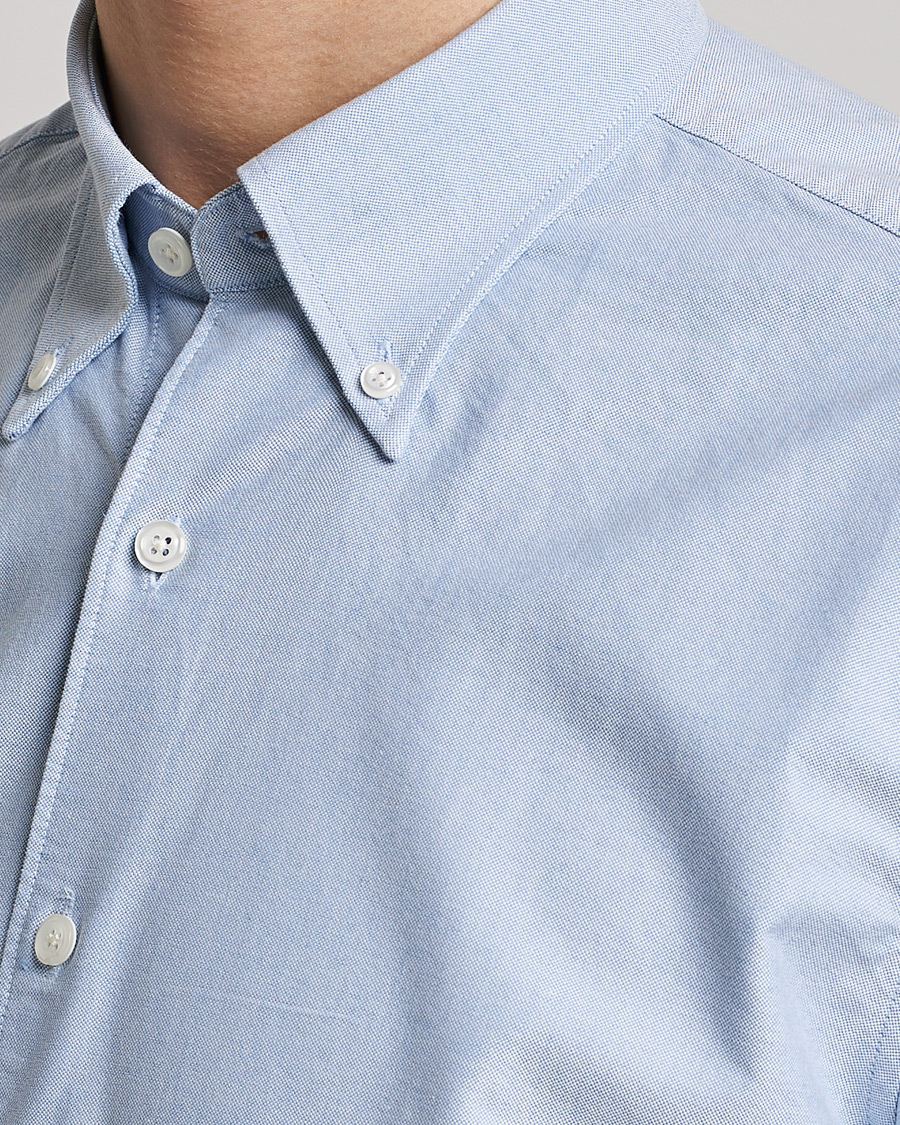 Herr | Skjortor | Oscar Jacobson | Regular Fit Button Down Oxford Shirt Light Blue