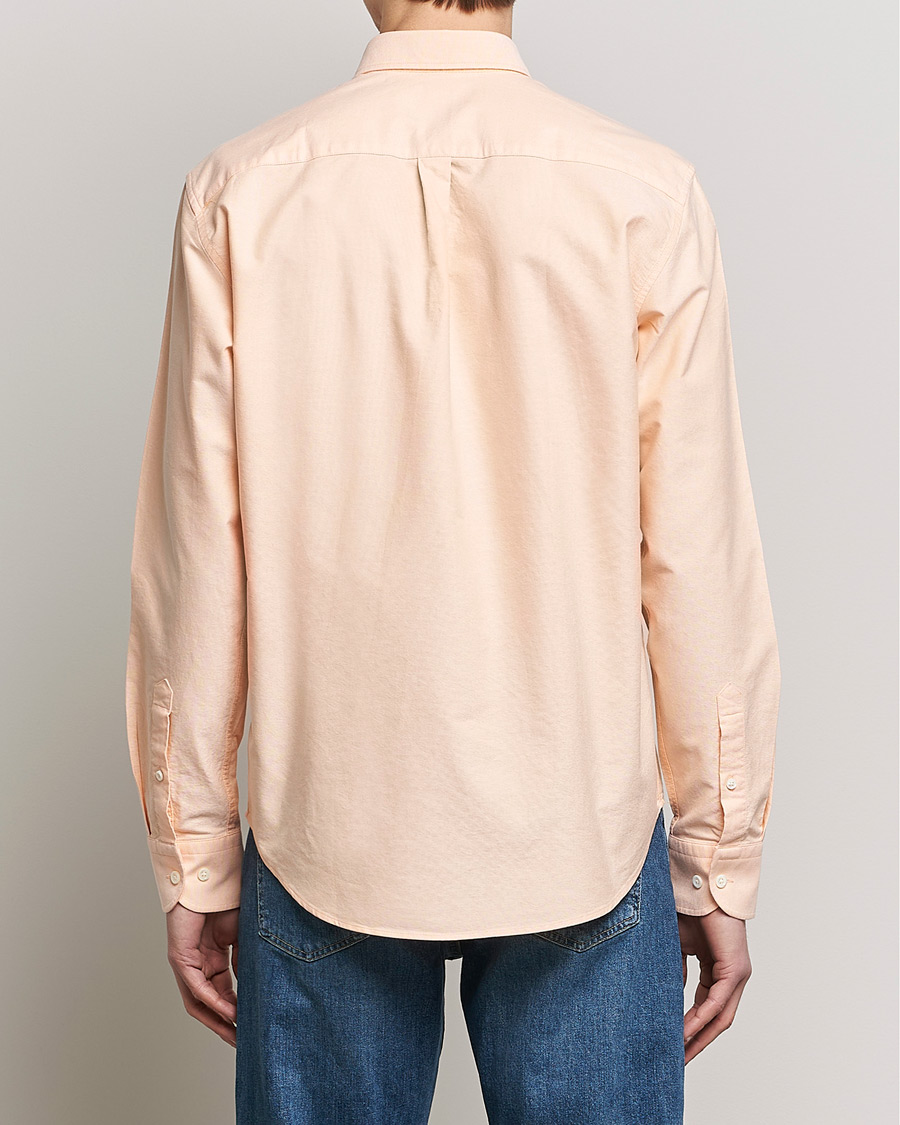 Herr | Skjortor | Oscar Jacobson | Regular Fit Button Down Oxford Shirt Orange
