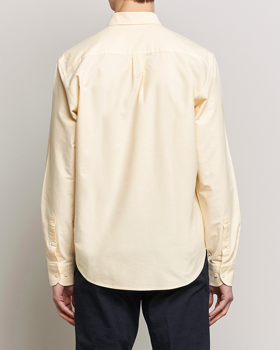 Herr | Skjortor | Oscar Jacobson | Regular Fit Button Down Oxford Shirt Yellow