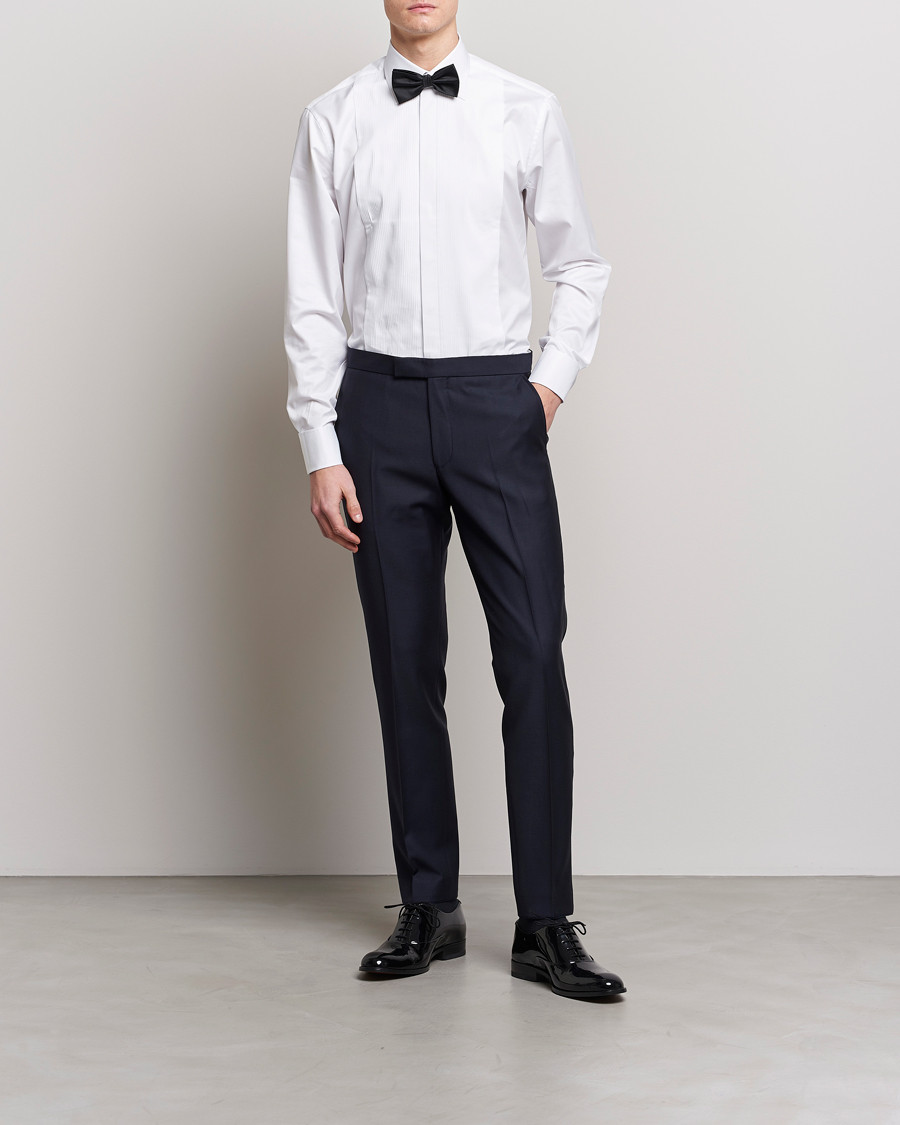 Herr | Byxor | Oscar Jacobson | Denz Tuxedo Trousers Navy
