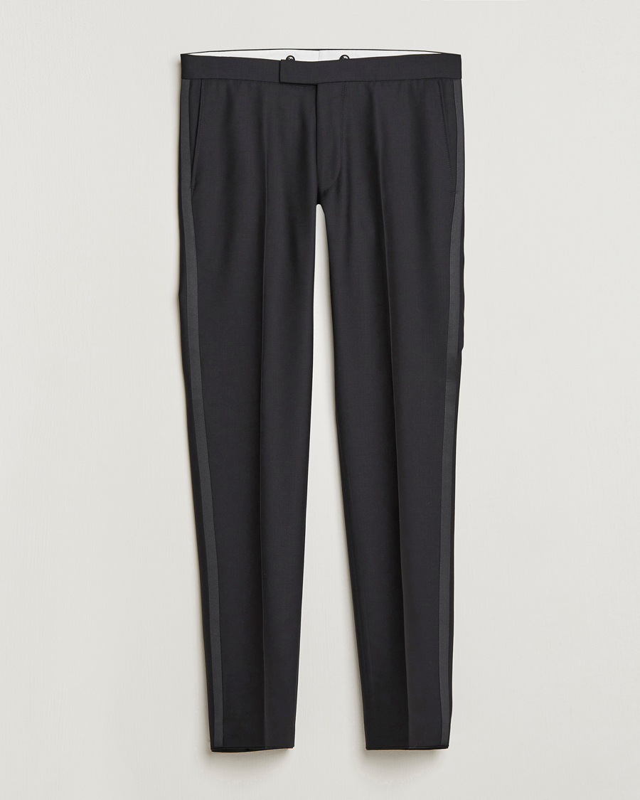Herr | Byxor | Oscar Jacobson | Denz Tuxedo Trousers Black